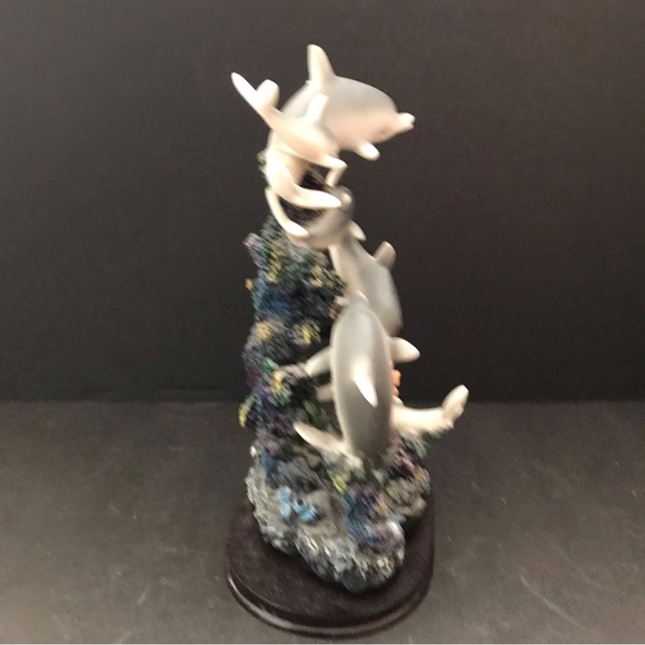 Vintage Dolphins figurine marine life sculpture 10-1/2” tall - Picture 8 of 12